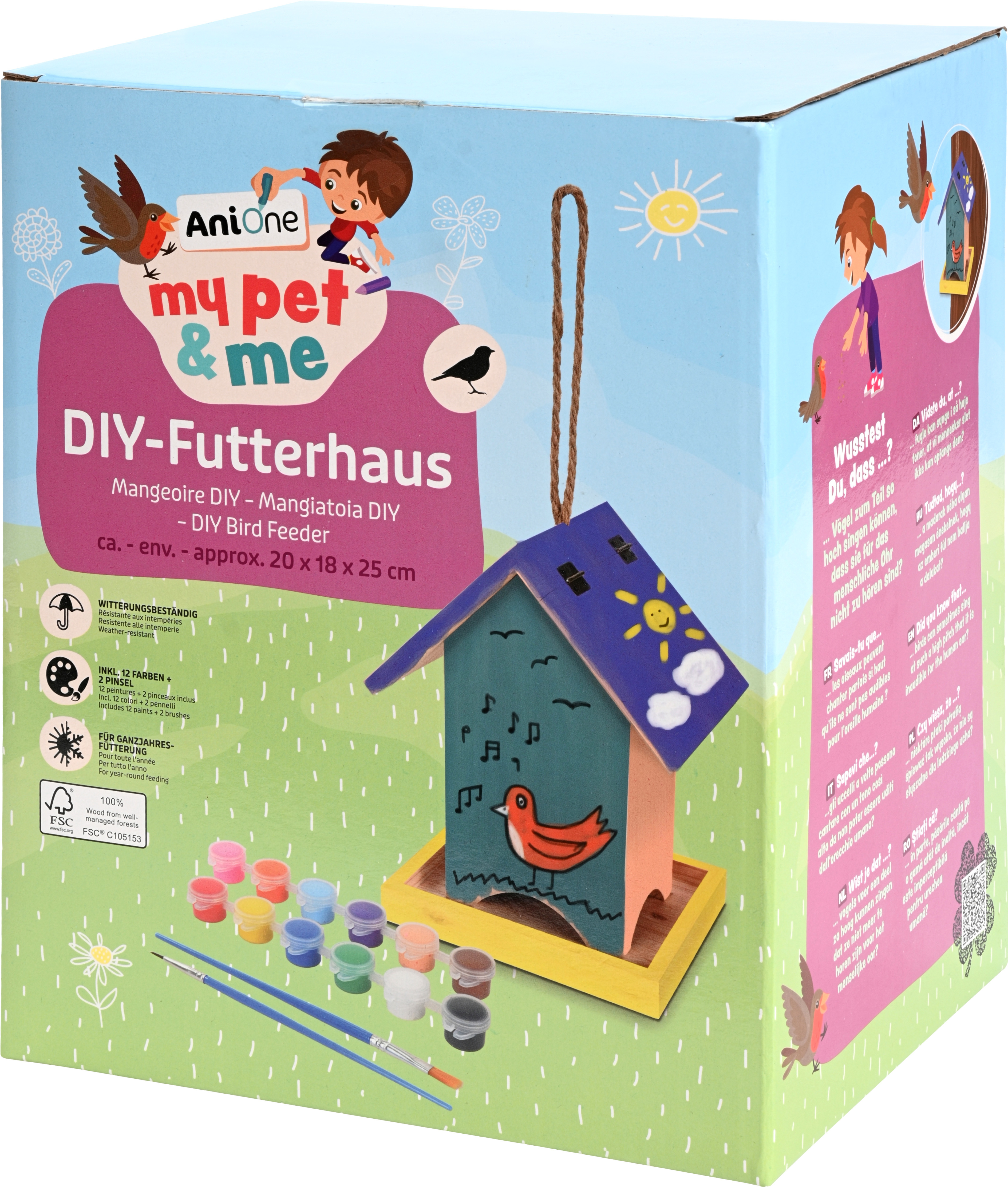 AniOne Vogelhäuser & Nistkästen AniOne my pet & me DIY-Futterhaus