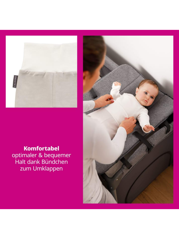 LaLoona Strampelhose 2er Pack - Stripes - Light Taupe - in weiss,beige günstig kaufen 62/68