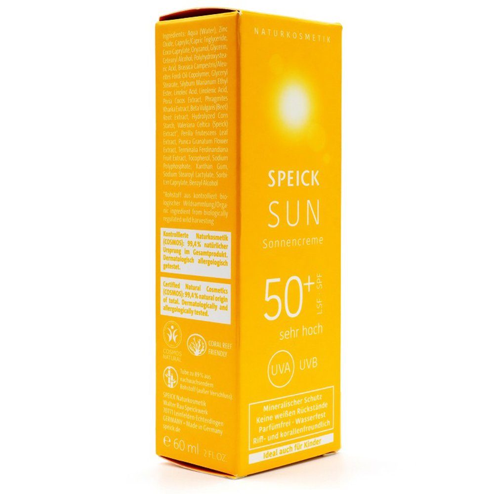 Speick Naturkosmetik GmbH & Co. KG Sonnenschutzcreme SPEICK SUN Sonnencreme LSF 50+, 60 ml