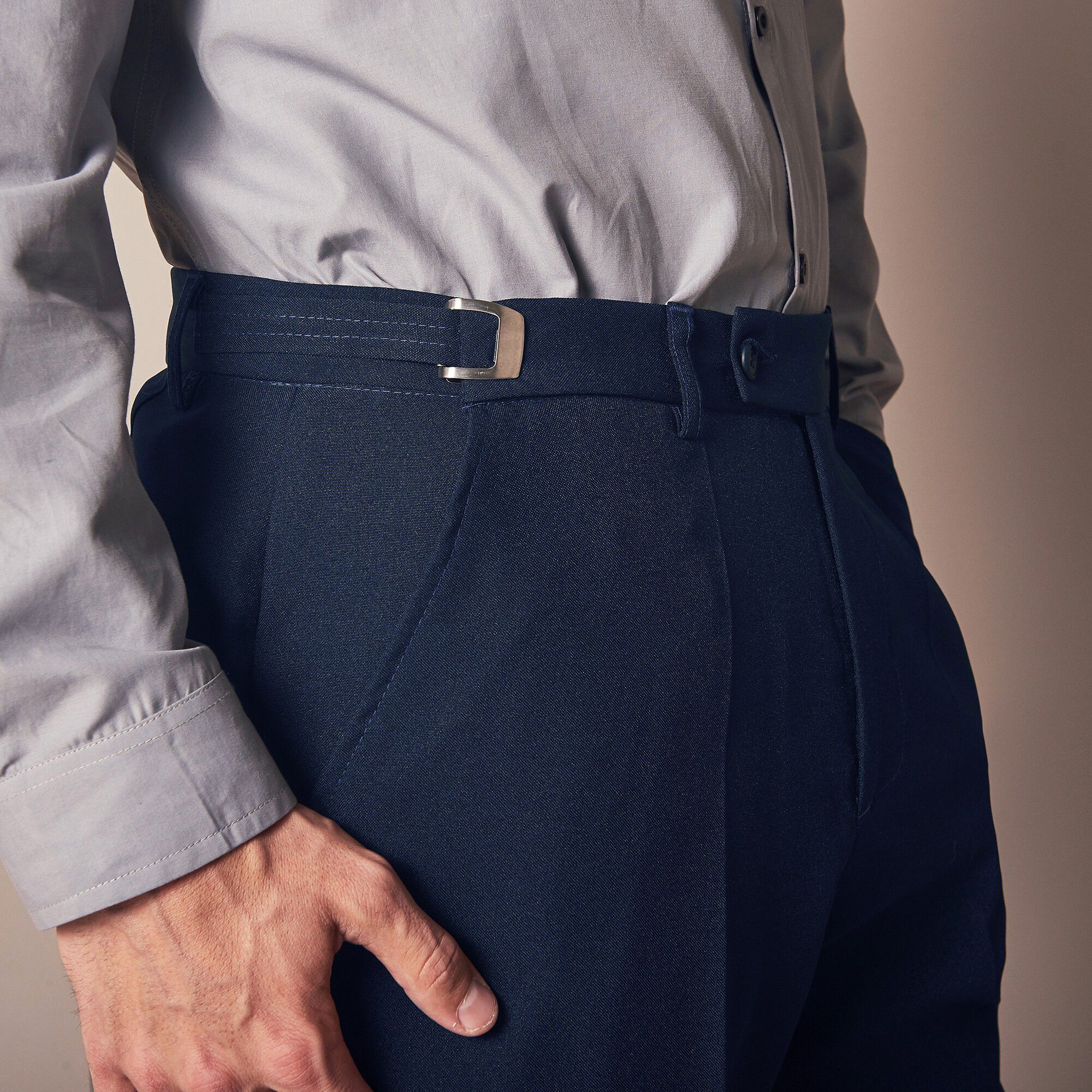 Pantalon taille réglable sans pince