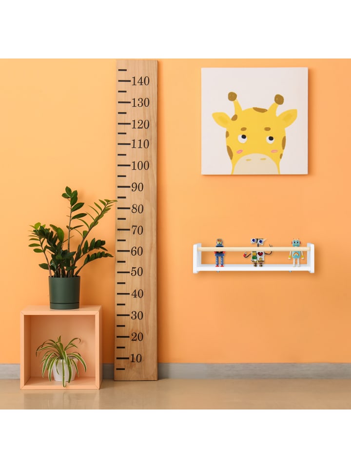 relaxdays 3 x Kinderregal in Weiß/ Natur - (B)50 x (H)12 x (T)18 cm günstig kaufen onesize