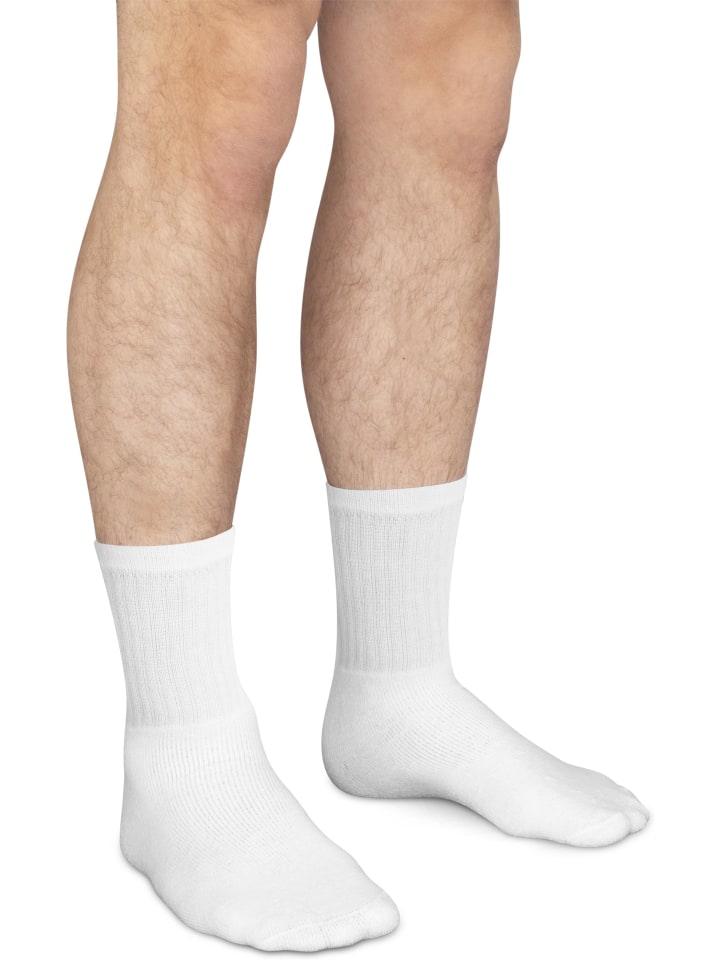 normani 20 Paar Tennis-Socken in Weiß günstig kaufen