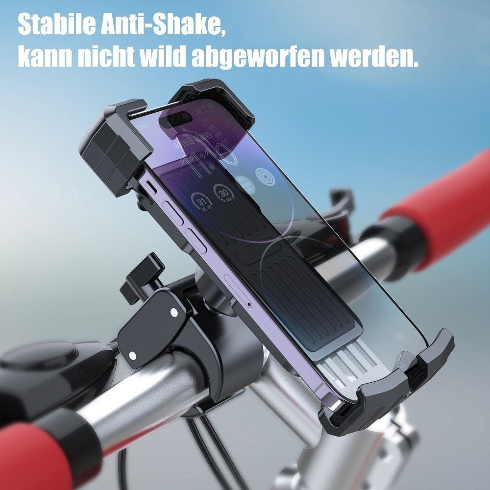 neue dawn Universal Fahrrad Motorrad Handyhalterung 360° Drehbar für Smartphone Smartphone-Halterung