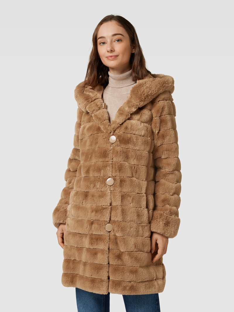 Kurzmantel mit Wendefunktion in camel