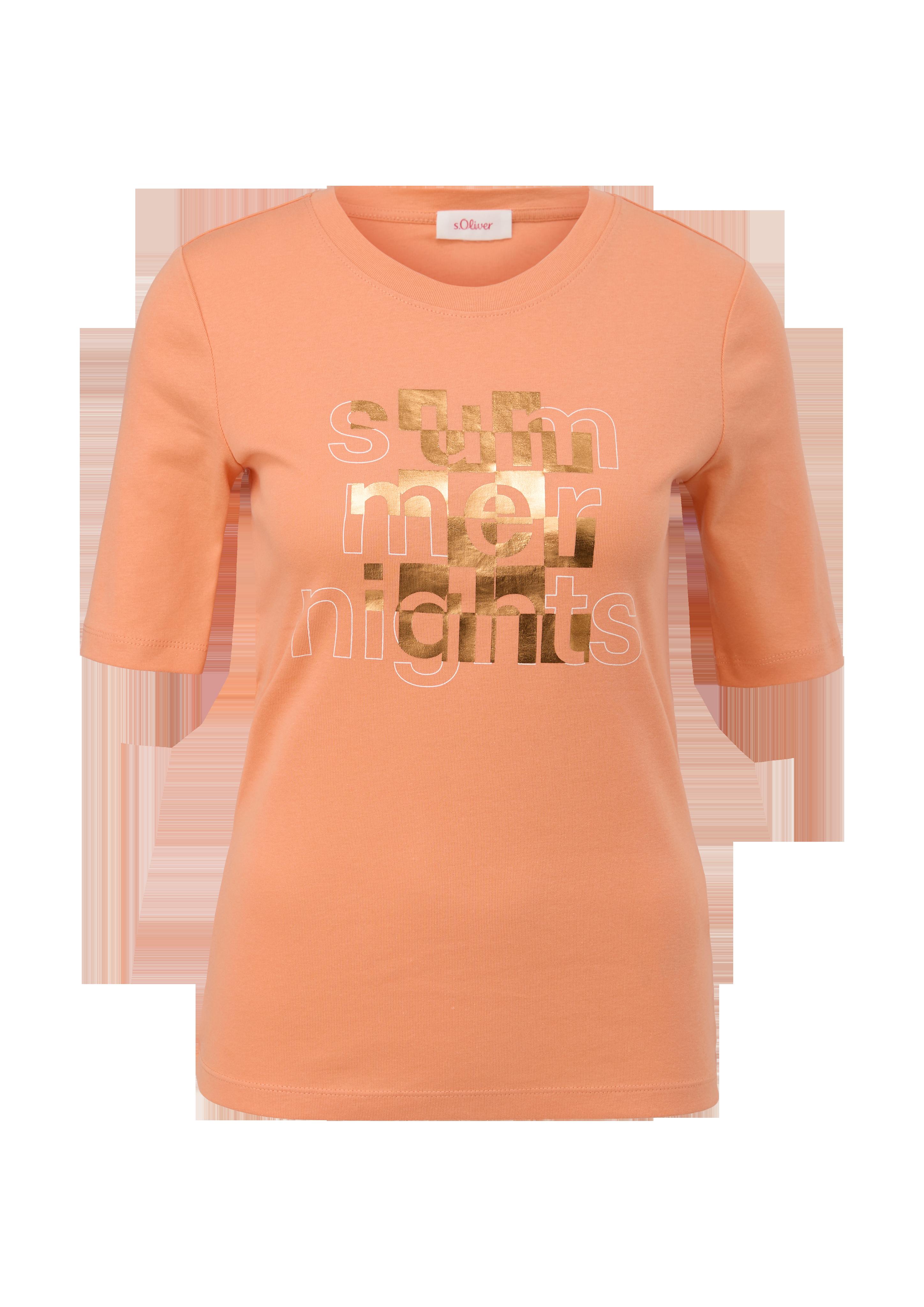 Baumwollshirt mit Frontprint  2132767-21D0