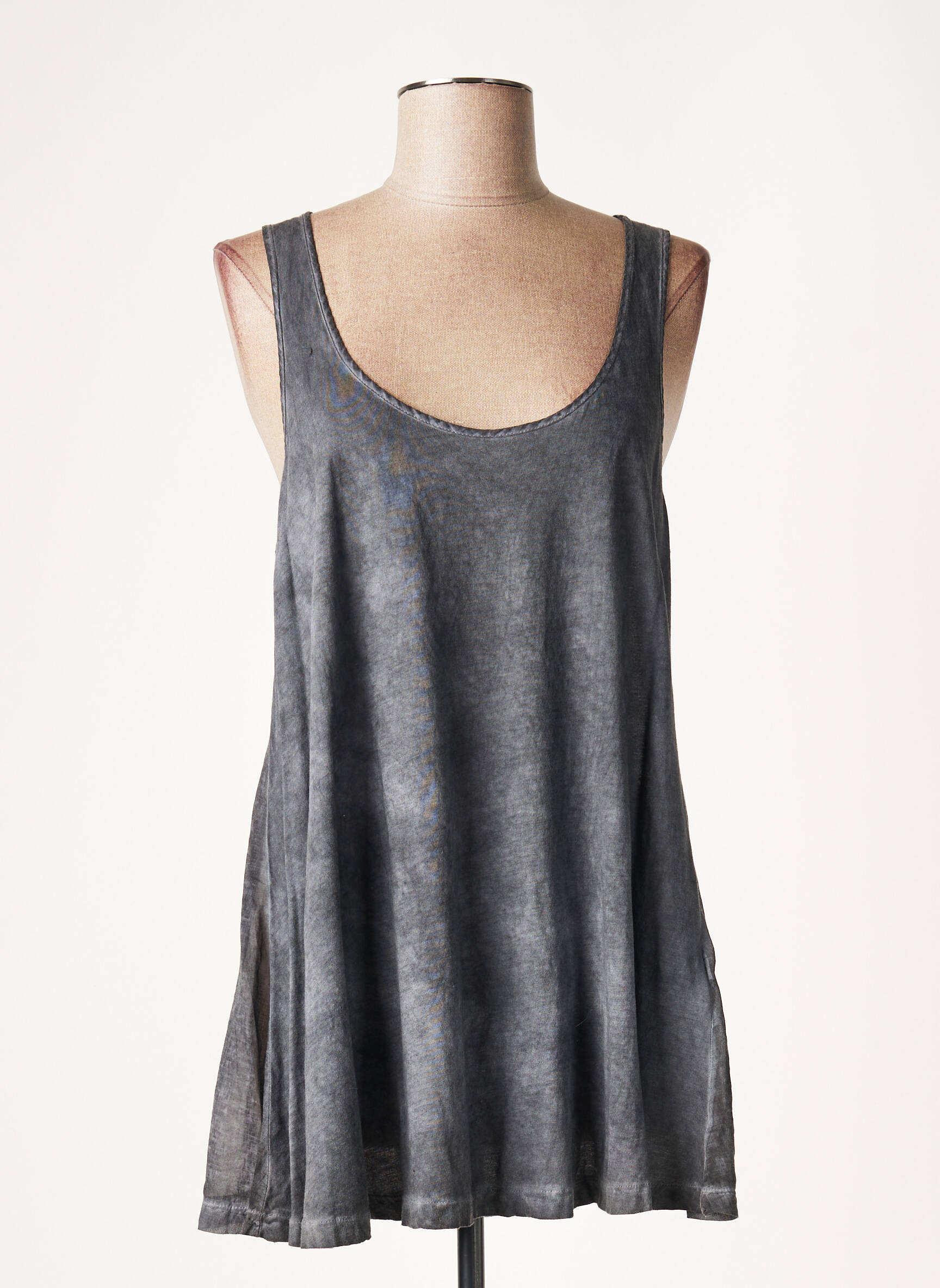 Lauren Vidal Tuniquesansmanche Femme couleur gris