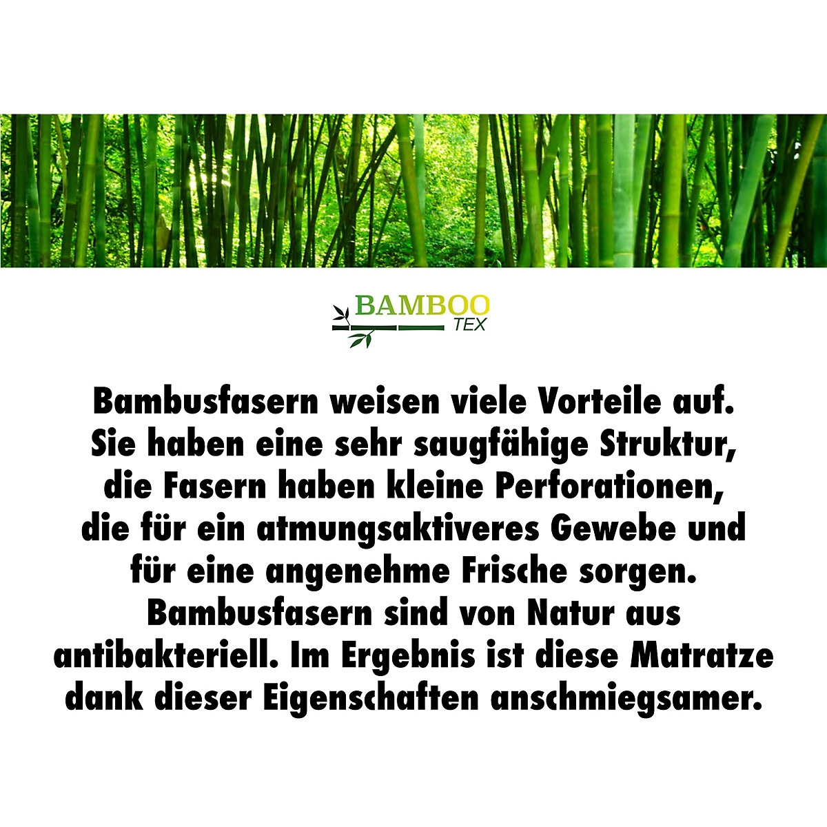 Babymatratze Muu, Wärmeregulierend, Bambusfasern, Antibakterielle
