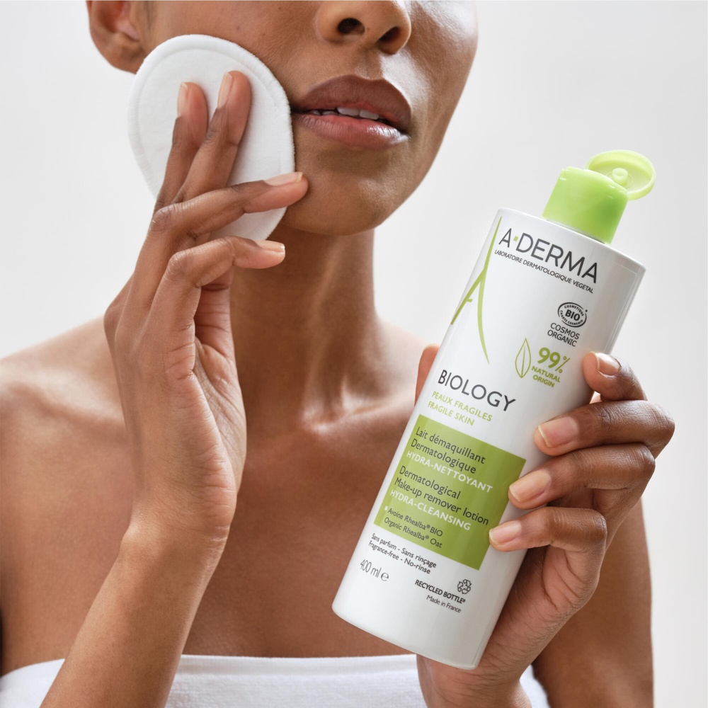 A-Derma Biology - Lait démaquillant dermatologiq ue hydra nettoyant BIO Nettoyant