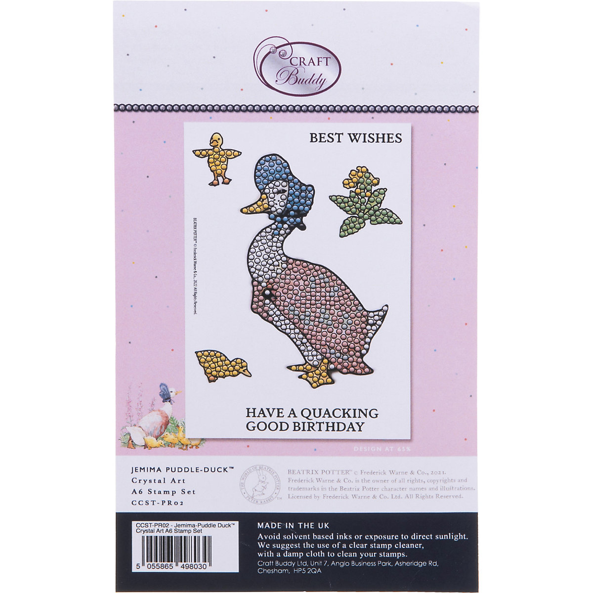 Jemima Puddle-Duck - Crystal Art A6 Stempelset