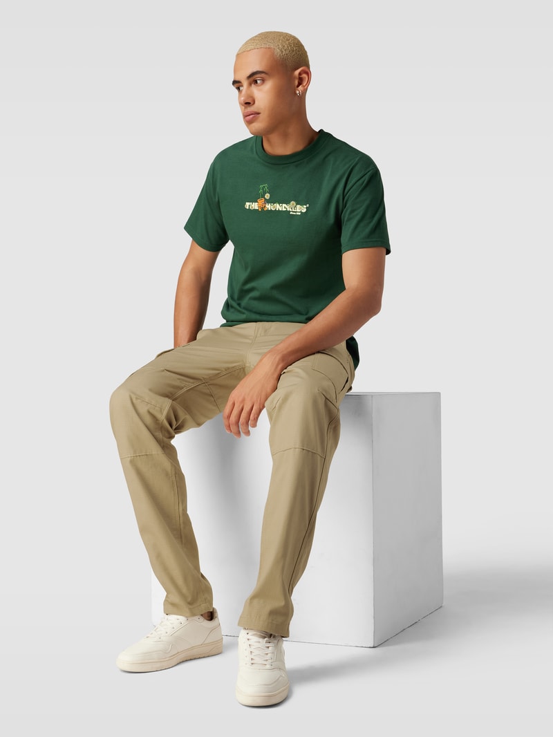 Cargohose im unifarbenen Design Modell 'MILLERVILLE' in khaki