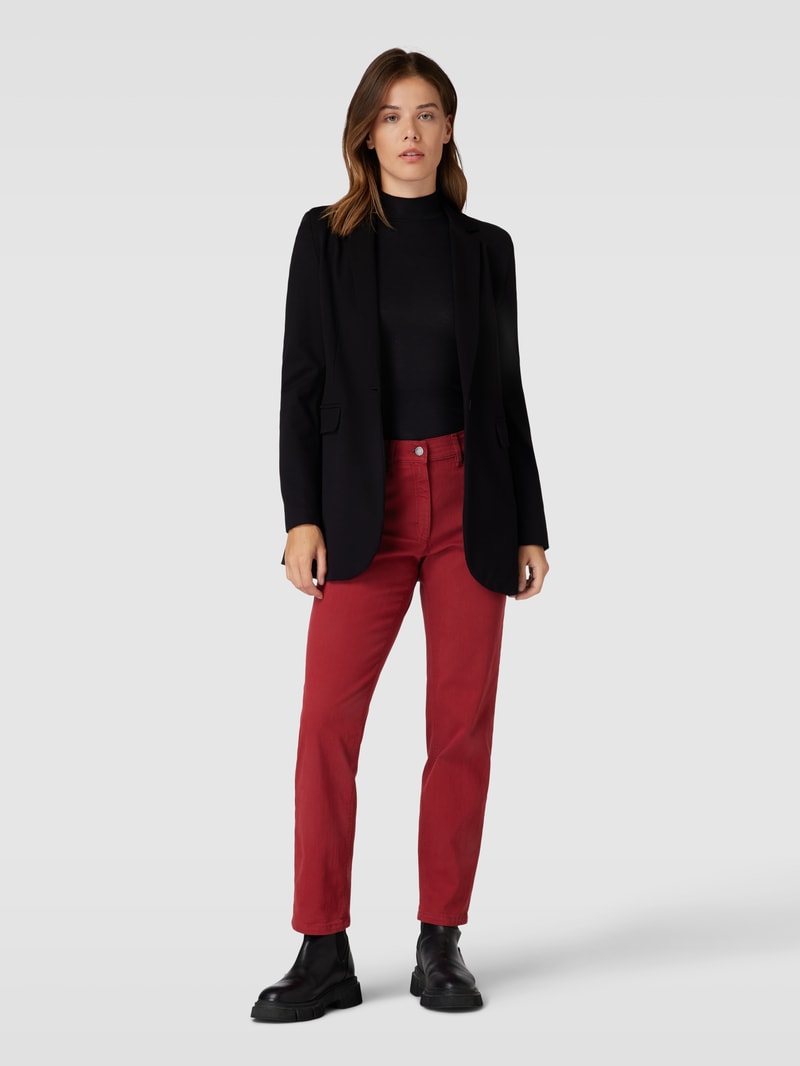 Straight Fit Jeans im 5-Pocket-Design Modell 'Greta' in rot