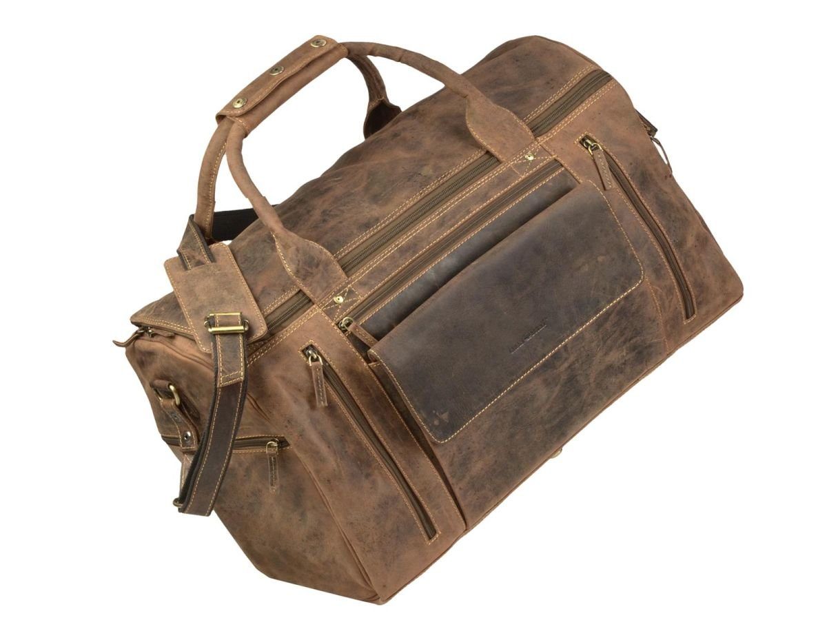 Greenburry Reisetasche Vintage, Weekender, Leder, Sporttasche
