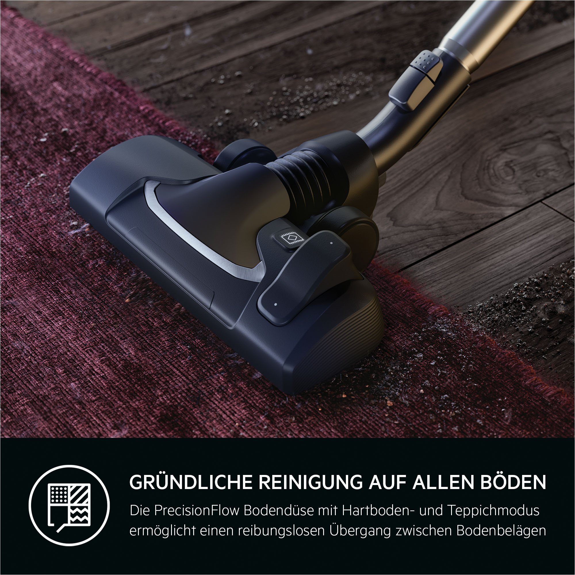 AEG Bodenstaubsauger CLEAN 6000 (AB61C2DB), 850 W, mit Beutel, hohe Saugleistung, inkl. Zusatzdüsen, 50 % Recyclingkunststoff