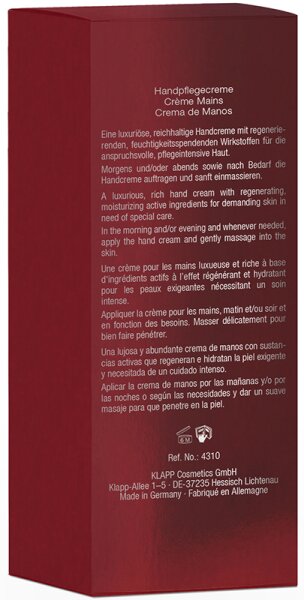 KLAPP Skin Care Science Repagen Exclusive Hand Care Cream Handcreme