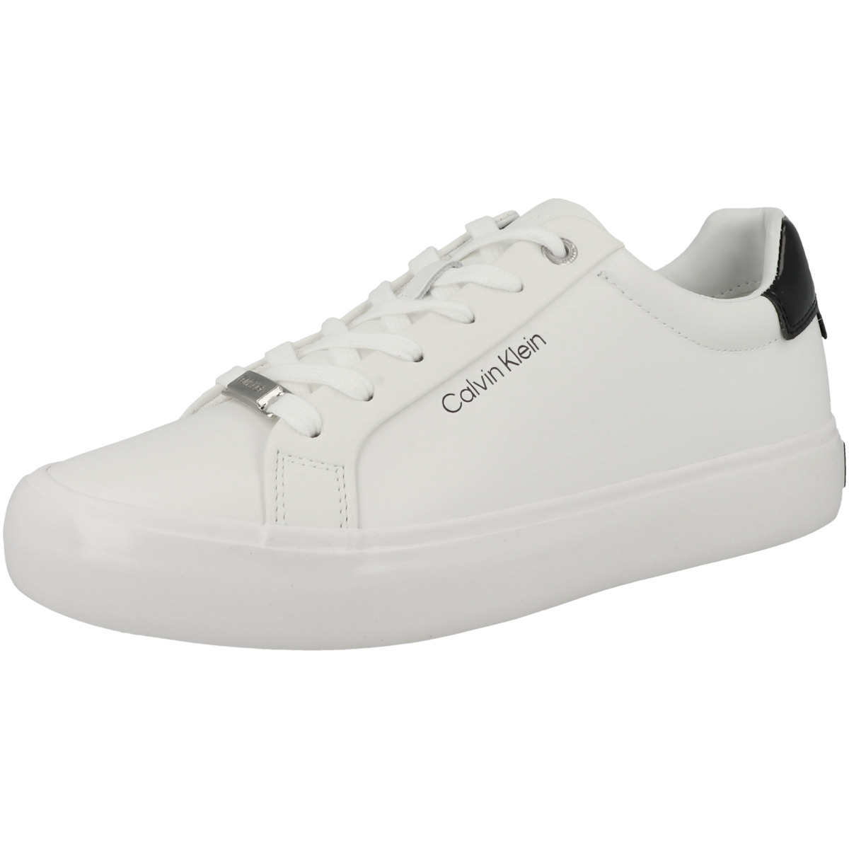 Calvin Klein Vulcanized Lace Up Sneaker Low weiss