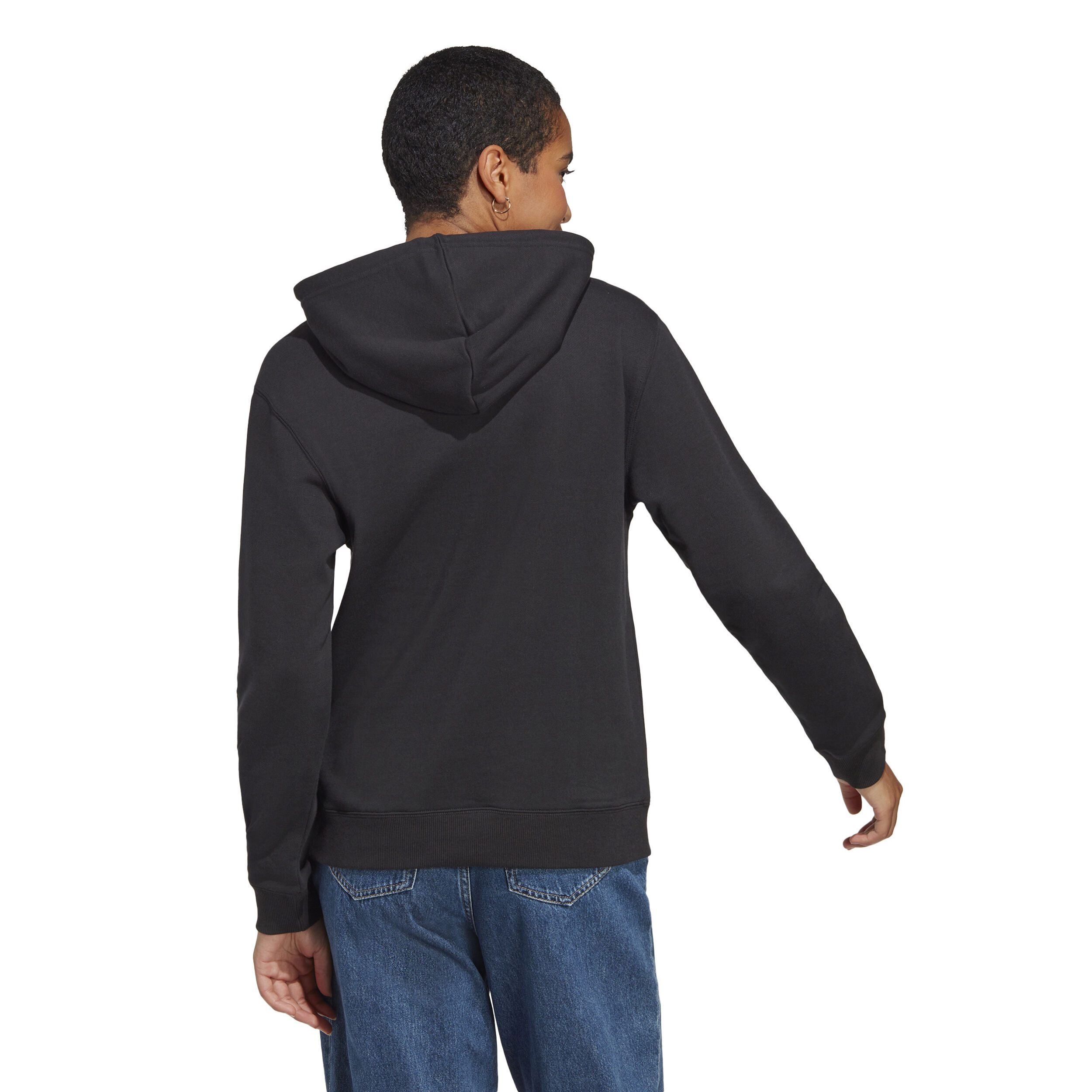 Big Logo Hoody Damen - Schwarz, Weiß