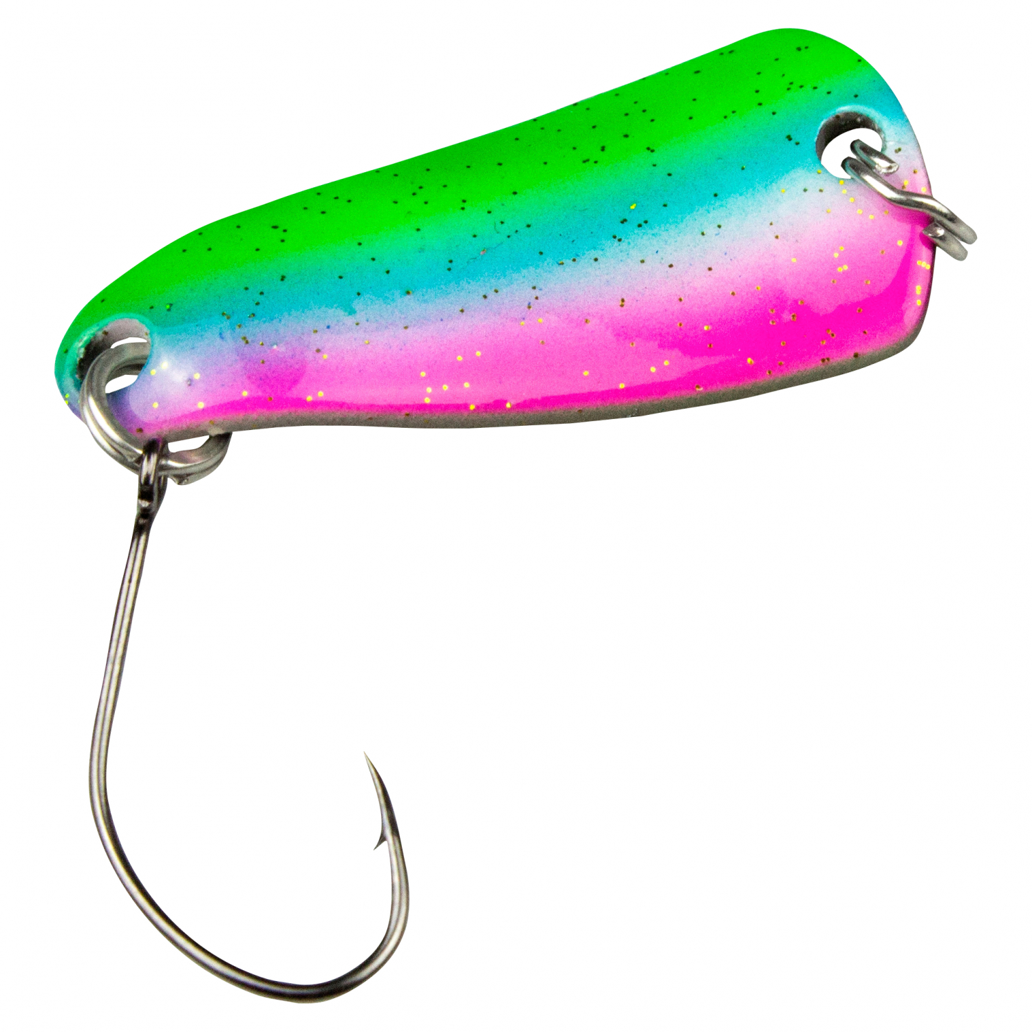 FTM Trout Spoon Rumba (Rainbow/Black UV)