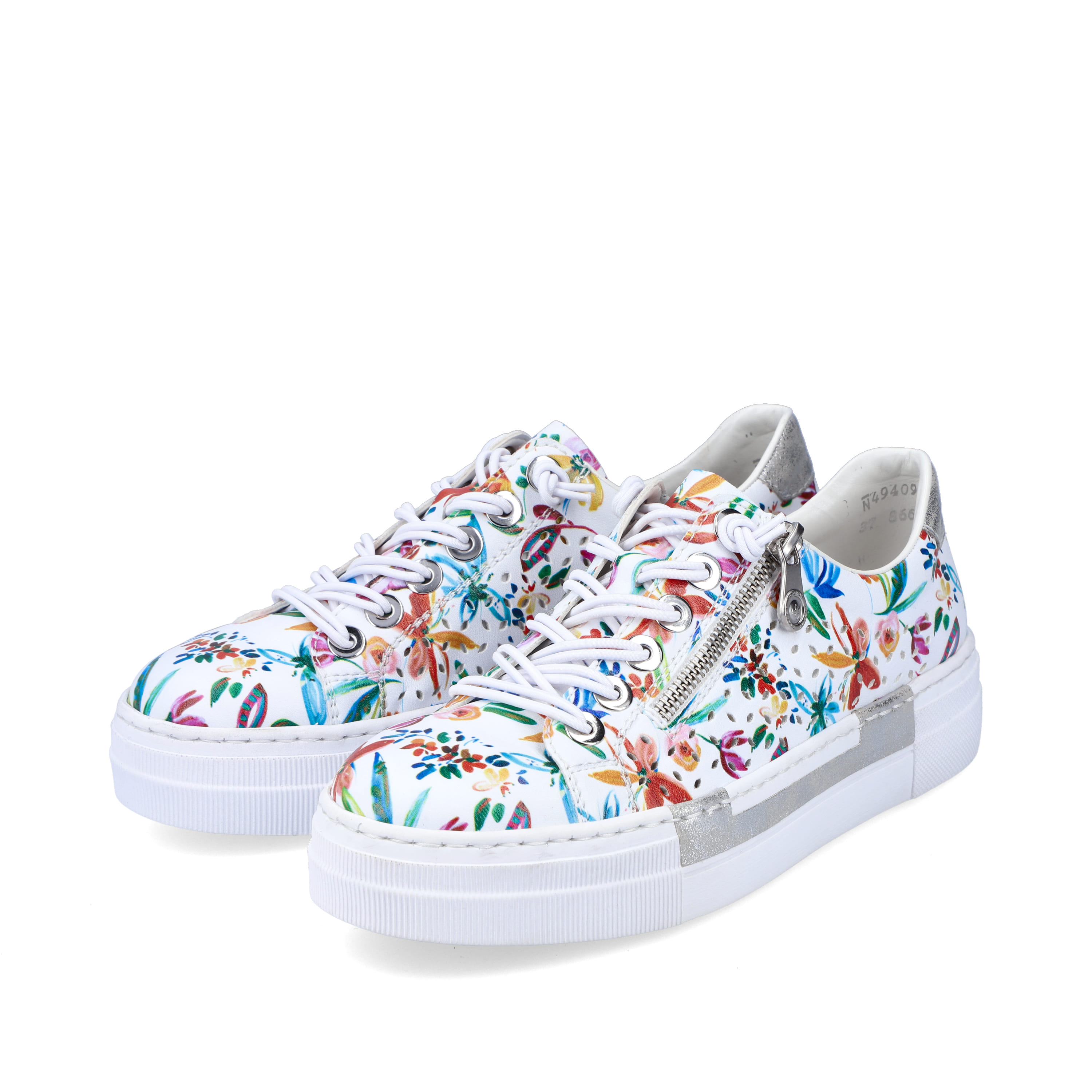 Rieker Damen Slipper multi-reinweiß