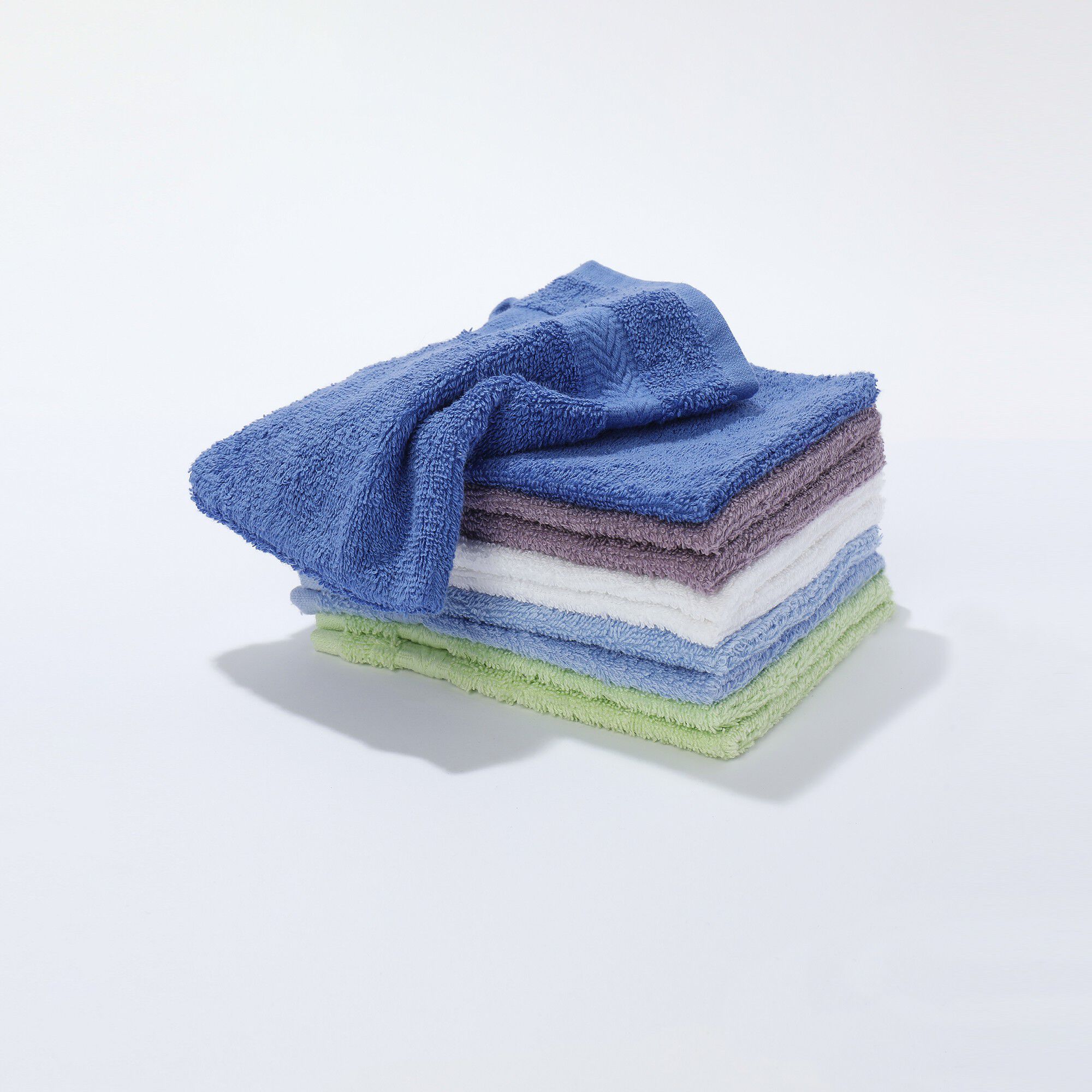 Gants de toilette coloris assortis