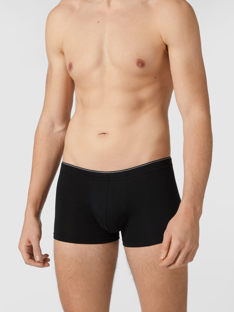 Trunks mit elastischem Bund im 3er-Pack in schwarz