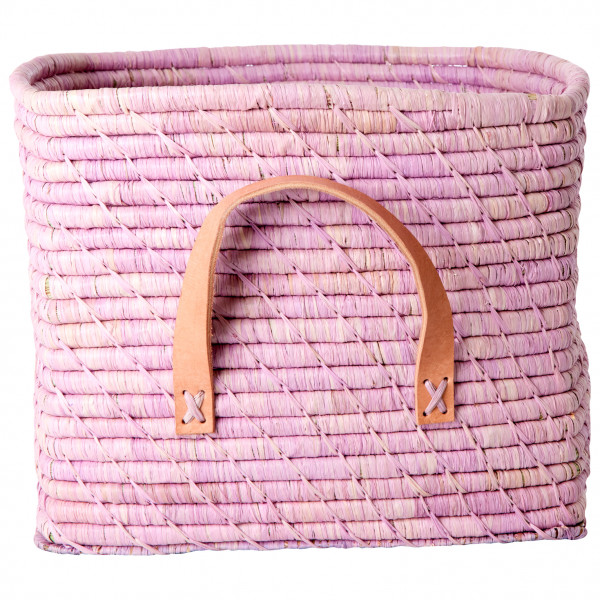 Rice - Raffia Square Basket - Tasche