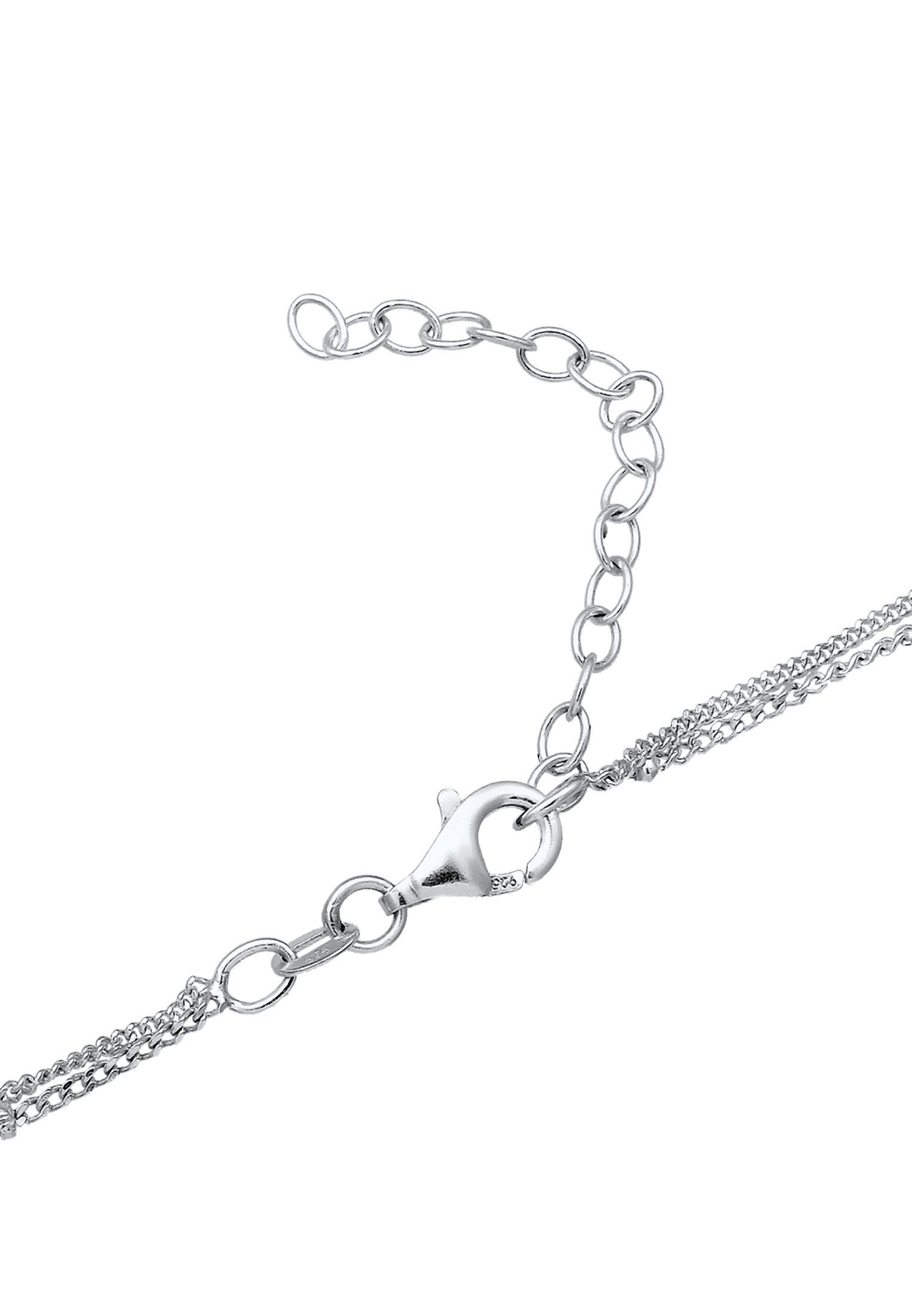 Elli Women's choker with 925 sterling silver crystal beads
