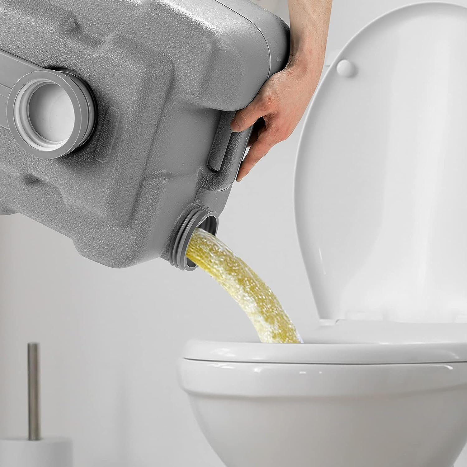 KOMFOTTEU Campingtoilette Reisetoilette, tragbare Toilette 20L