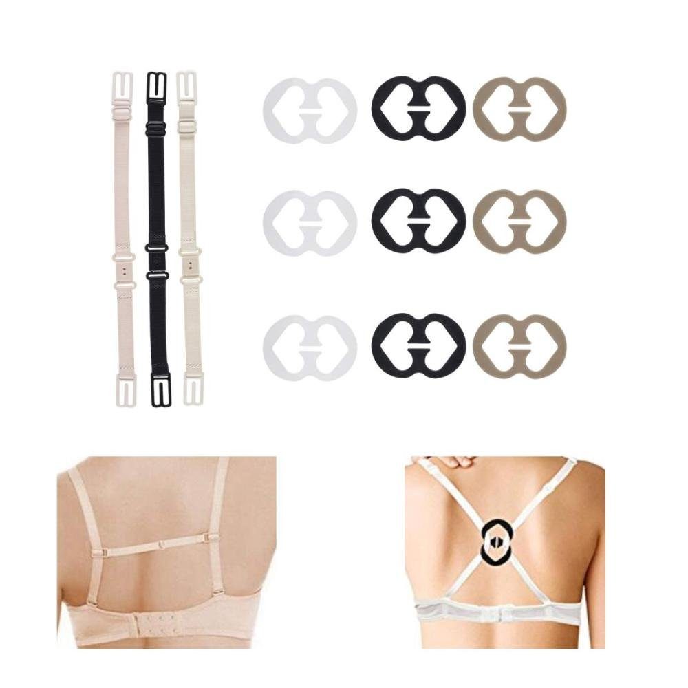 Lubgitsr BH-Träger 12 Stück BH Clips für BH Träger, BH-Träger-Halter Unsichtbar (12 Paar)