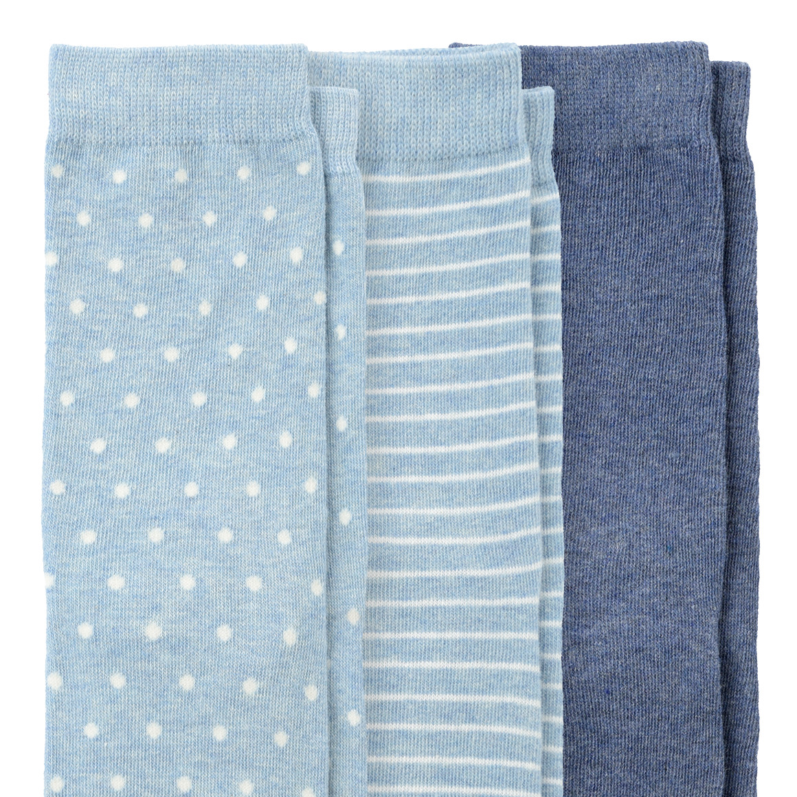 3 Paar Damen Socken im Muster-Mix