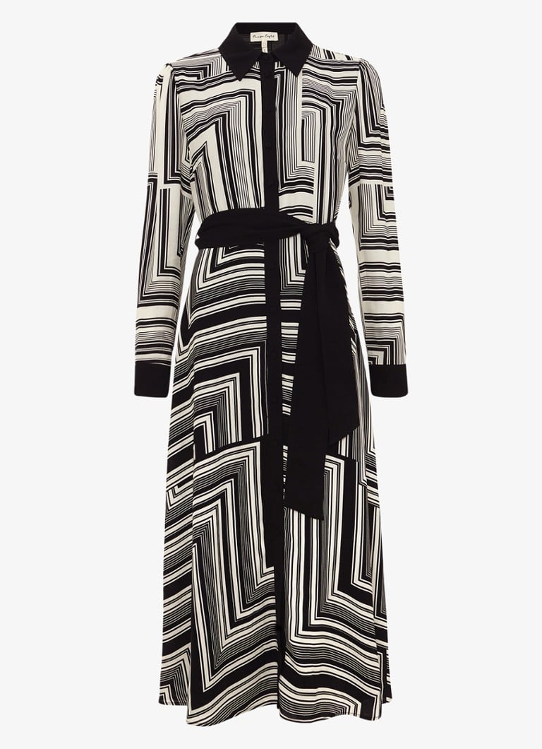 Robe-chemise midi Phase Eight Pia à imprimé graphique