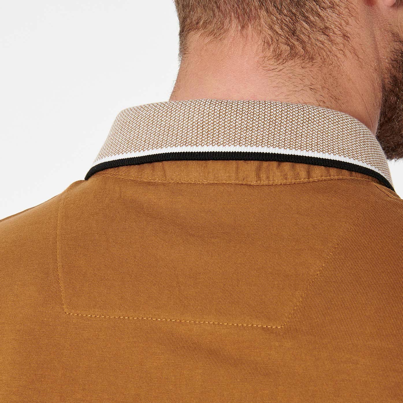 RAFA   Polo marron homme 100% coton