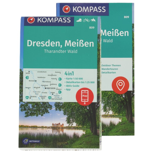 Kompass - Dresden Meißen Tharandter Wald - Wanderkarte
