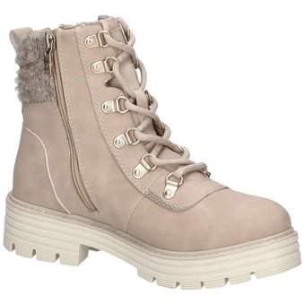 Tom Tailor Schnür Boots in beige