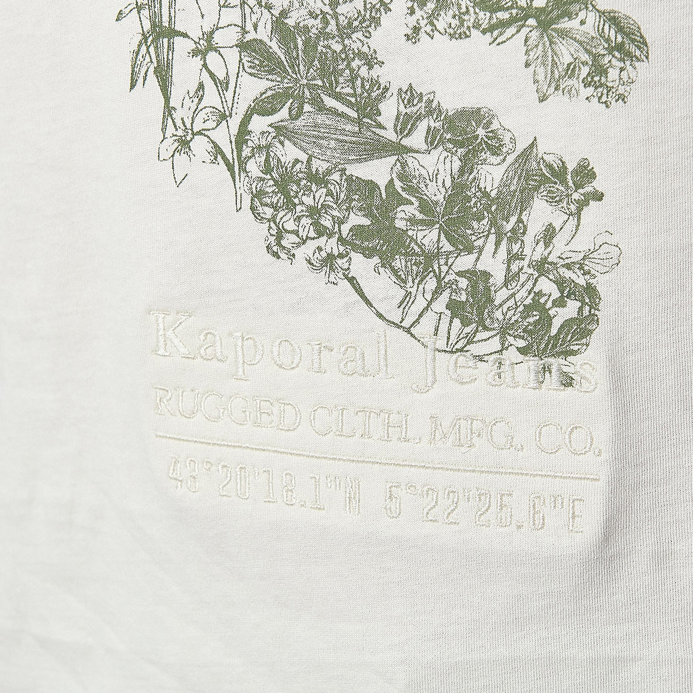 CORTO  T-shirt beige tête de mort Homme en  100% coton bio
