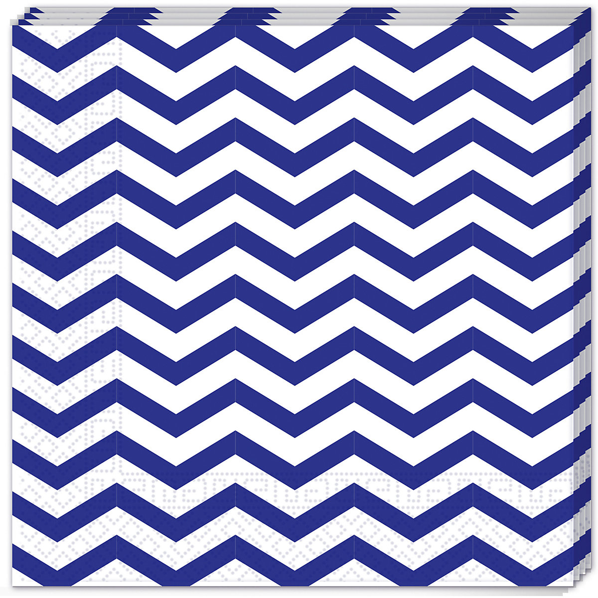 Servietten Blue Chevron, 33 x 33 cm, 3-lagig, 20 Stück