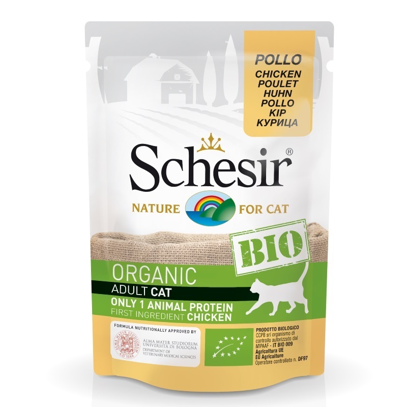 Schesir Nassfutter Schesir BIO 16x85g Huhn