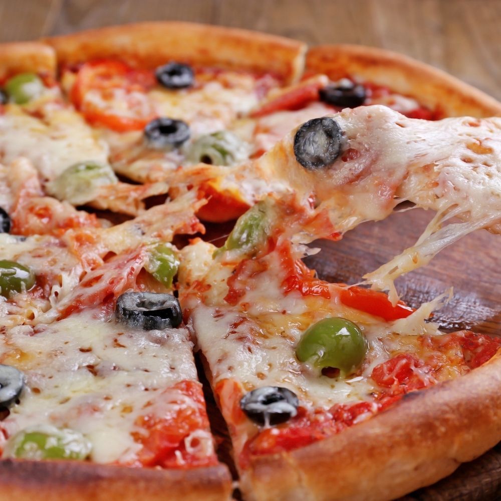 Orange85 Schwarzer Barbecue-Pizzapan