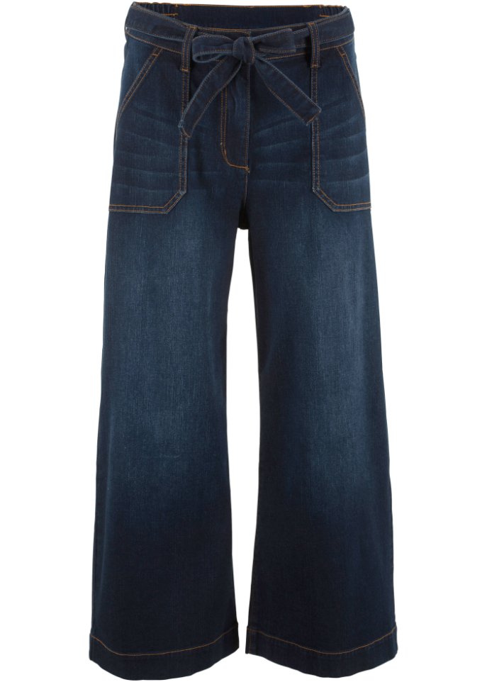 7/8-High Waist Ultra-Soft-Jeans mit High-Waist-Bequembund, Loose-Fit