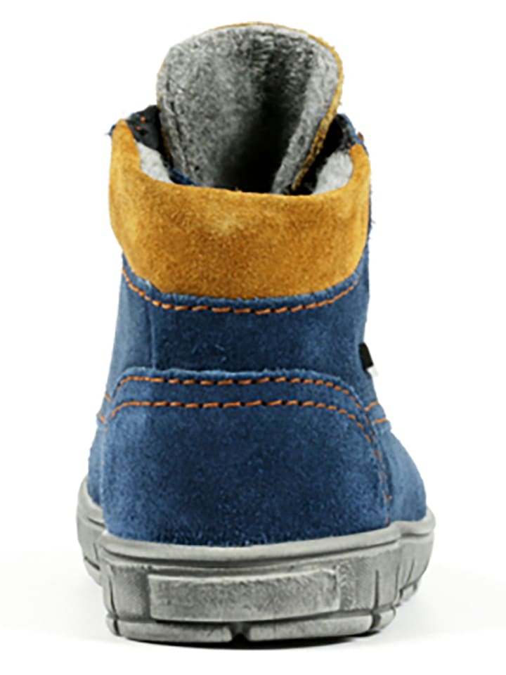 Richter Shoes Leder-Boots in Dunkelblau günstig kaufen
