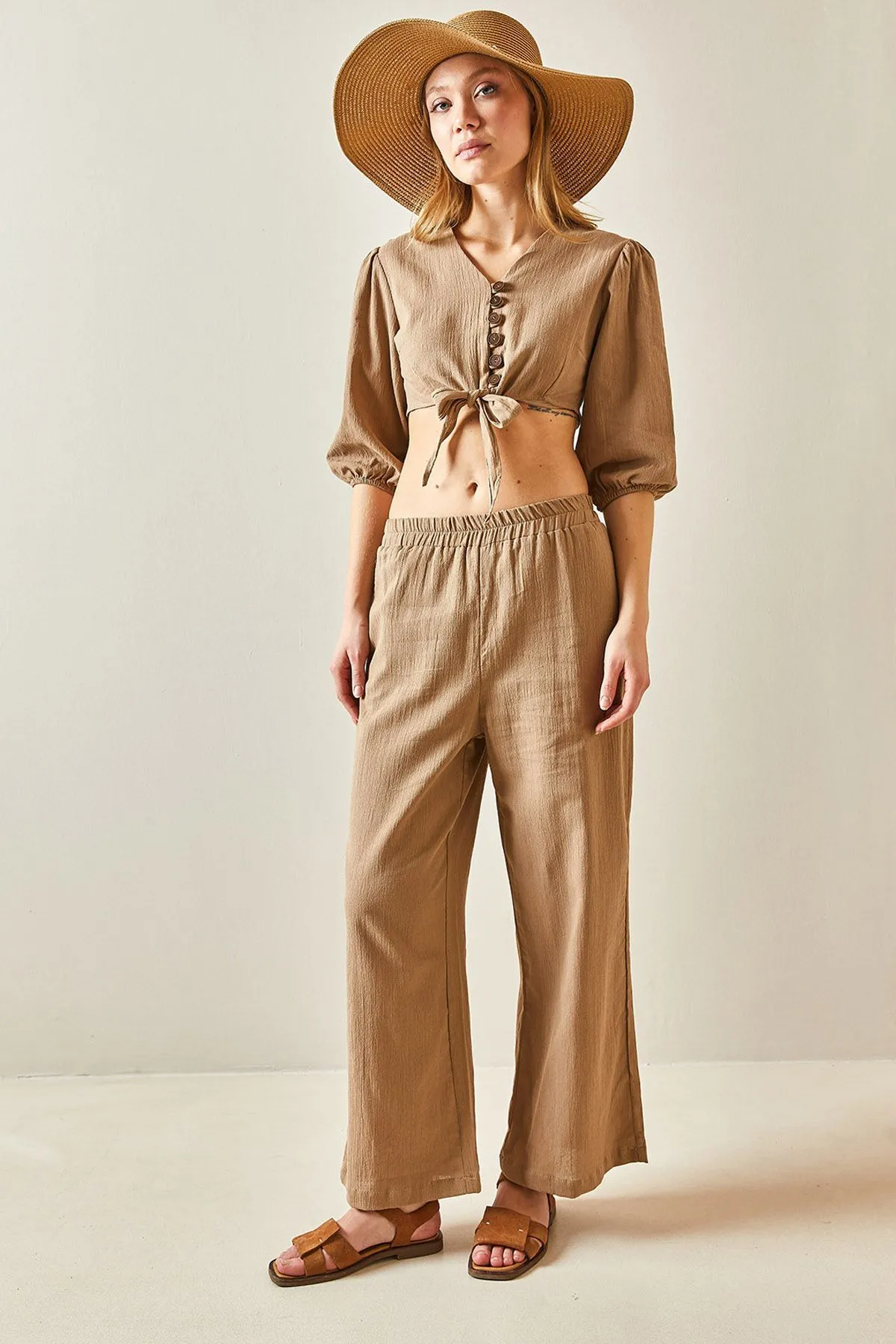 XHAN  Zweiteiler - Braun - Regular Fit