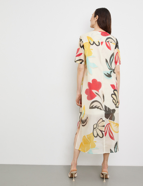 Fließendes Kleid mit Blumenprint