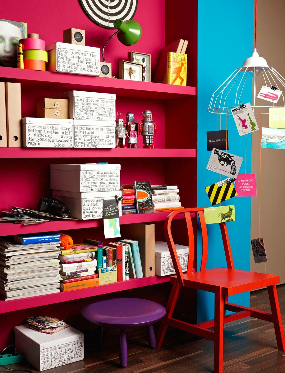 SCHÖNER WOHNEN FARBE Wand- und Deckenfarbe Trendfarbe, 1 Liter, Orchidee, hochdeckende Wandfarbe - für Allergiker geeignet