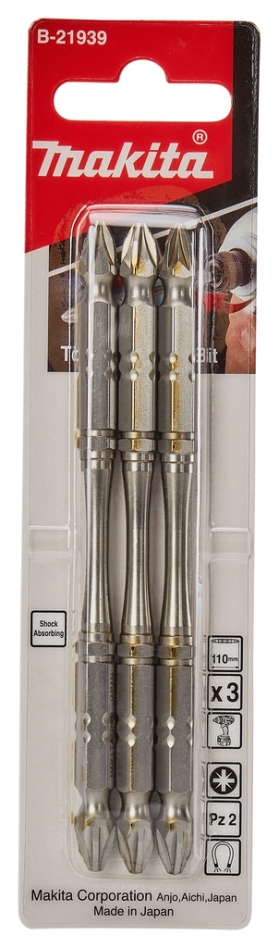 Makita Zubehör B-21939 Schlagschrauberbit PZ2x110mm