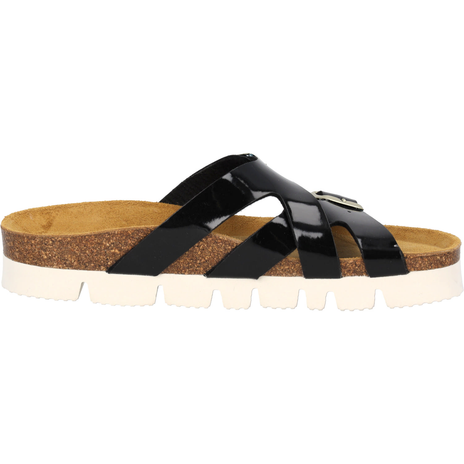 Palado Arrila PL, Pantoletten, Damen, Schwarz Lack