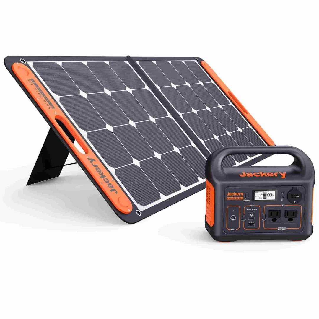 Gerador solar Jackery 300 (Jackery 300 + SolarSaga 100W)