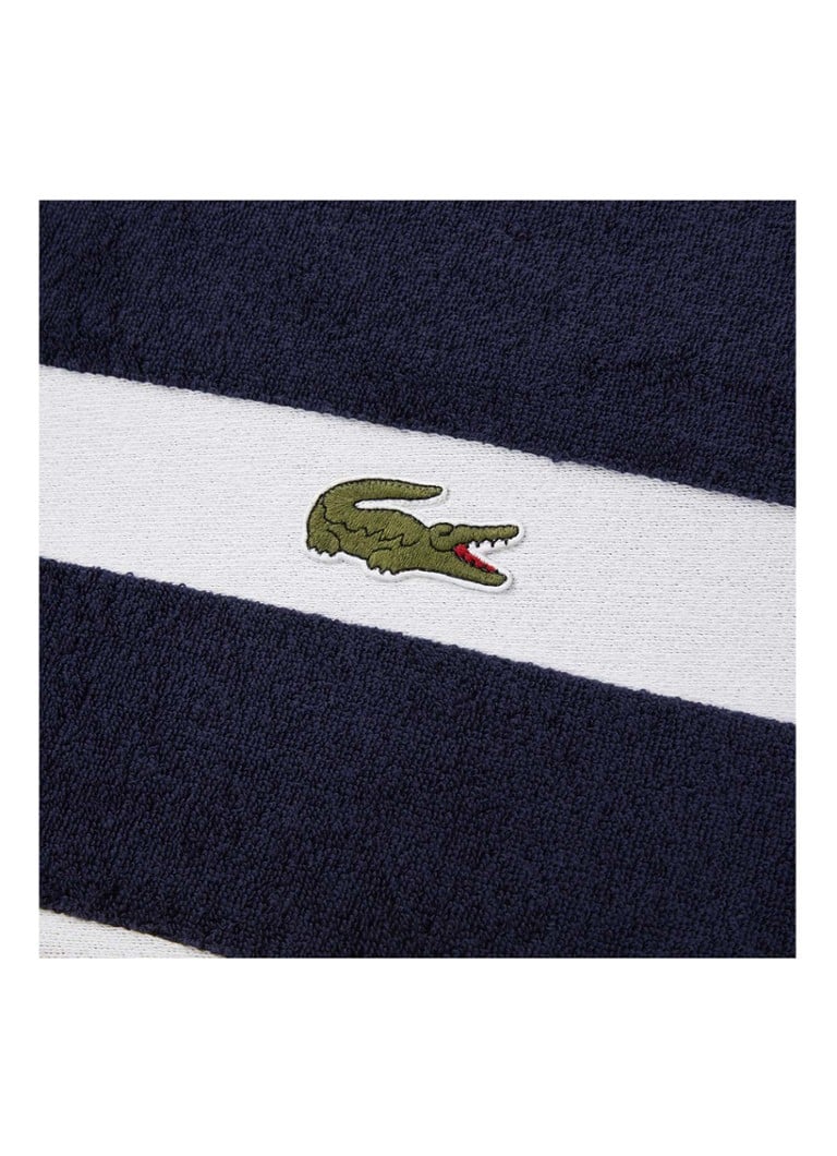 Prosop de baie Lacoste bleumarin din bumbac organic - 70 x 140 cm