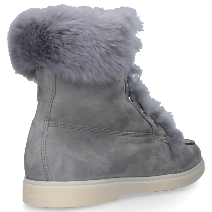 Santoni - Stiefeletten 59753 Nubukleder - grau