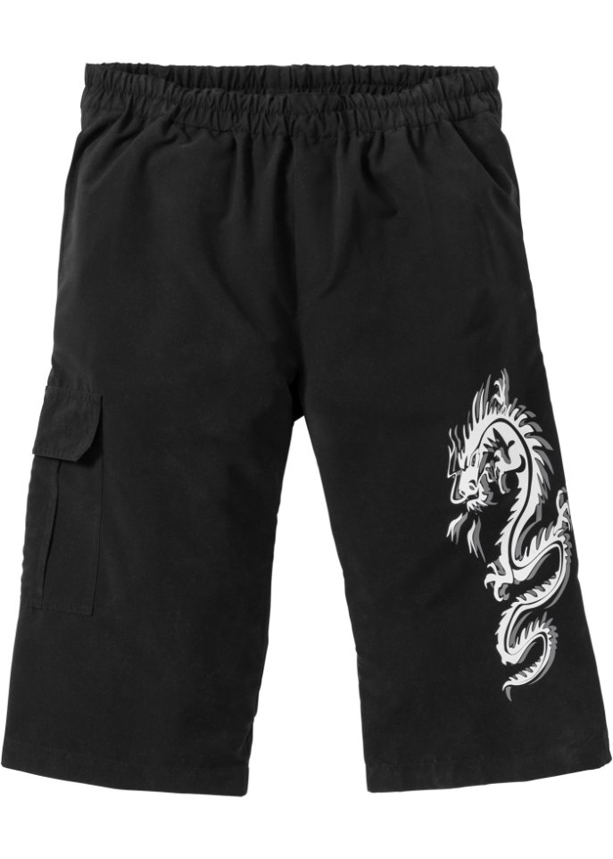 Long-Bermuda aus recyceltem Polyester, Regular Fit