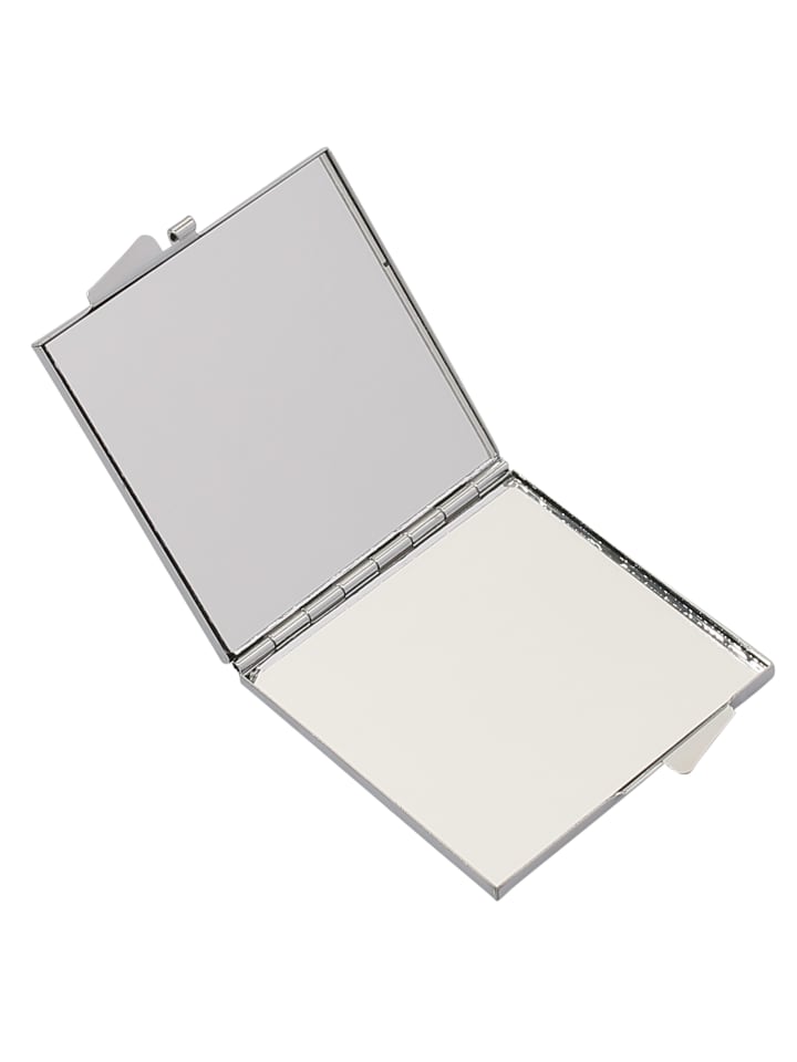 Mr. & Mrs. Panda Handtaschenspiegel quadratisch Katze Sitzen mit... in Weiß günstig kaufen onesize