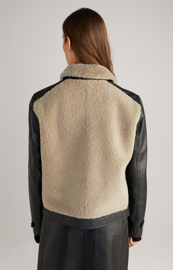Lederjacke in Schwarz